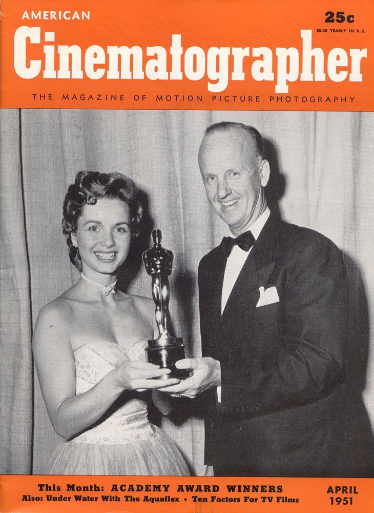 AMERICAN CINEMATOGRAPHER magazine side cover Issue 382 April 1951
