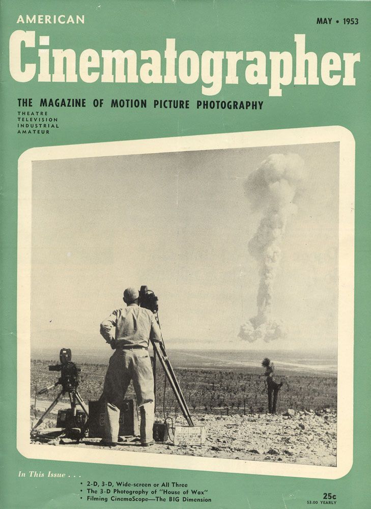 AMERICAN CINEMATOGRAPHER magazine side cover Issue 407 May 1953