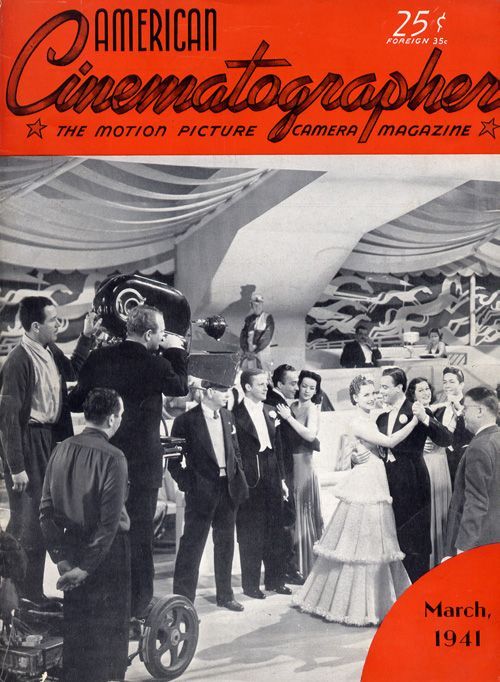 AMERICAN CINEMATOGRAPHER magazine side cover Issue 261 March 1941