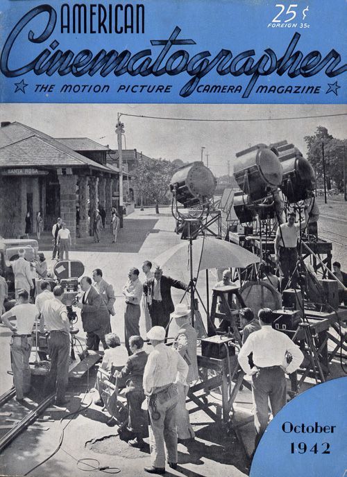 AMERICAN CINEMATOGRAPHER magazine side cover Issue 280 October 1942