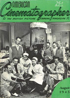 AMERICAN CINEMATOGRAPHER magazine side cover Issue 290 August 1943