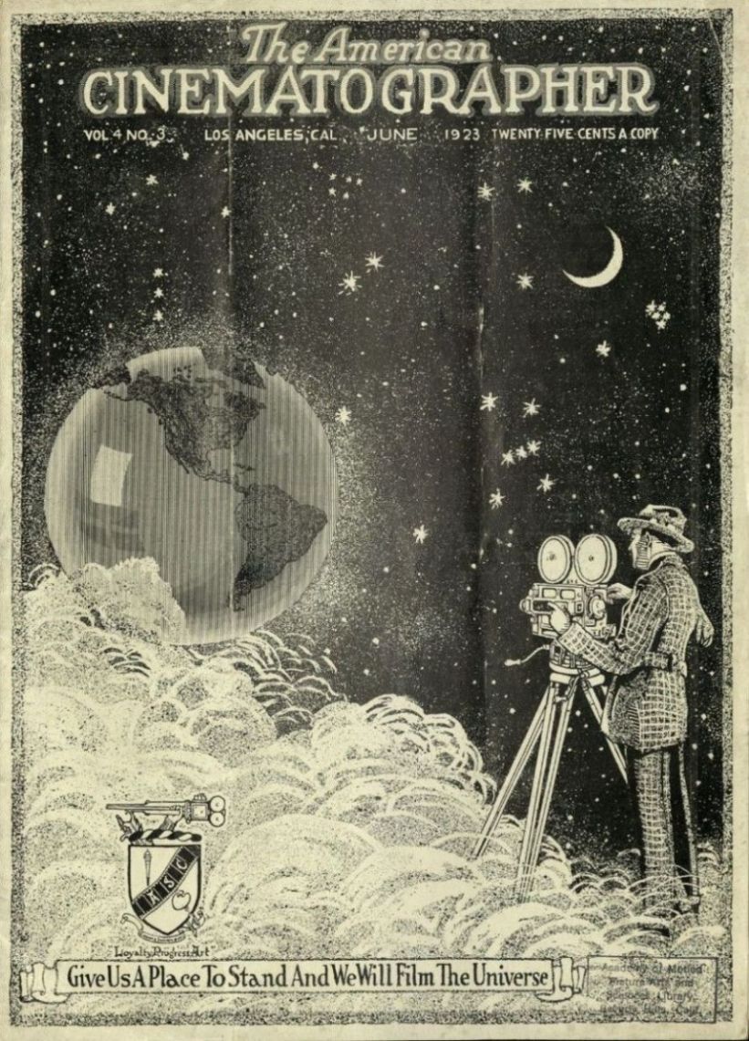 AMERICAN CINEMATOGRAPHER magazine side cover Issue 48  Vol 4 No 3 June 1923