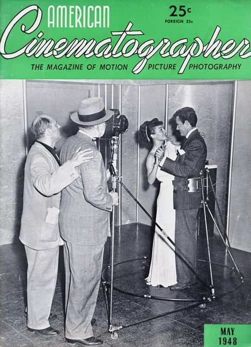 AMERICAN CINEMATOGRAPHER magazine side cover Issue 347 May 1948