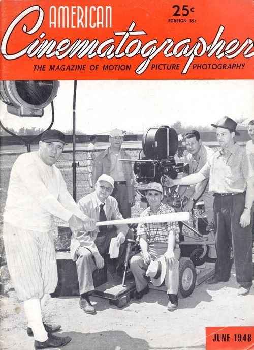AMERICAN CINEMATOGRAPHER magazine side cover Issue 348 June 1948