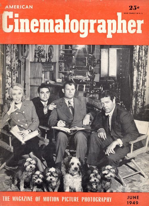 AMERICAN CINEMATOGRAPHER magazine side cover Issue 360 June 1949