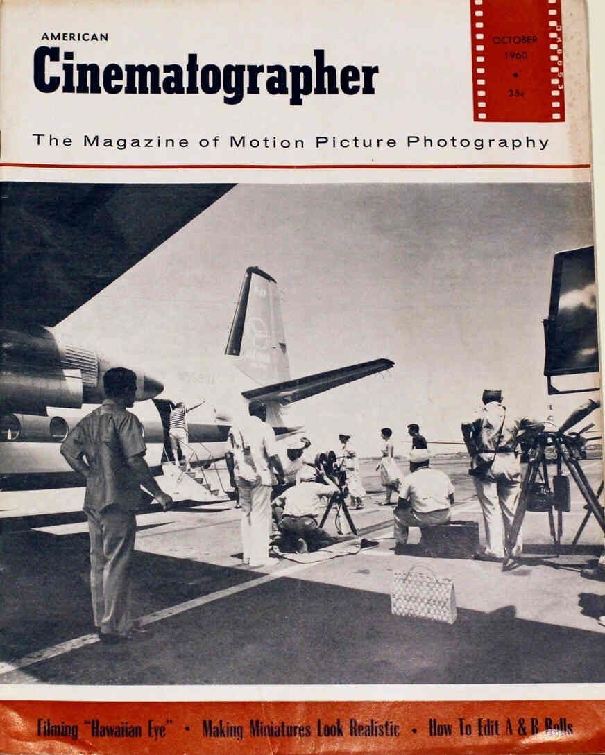 AMERICAN CINEMATOGRAPHER magazine side cover Issue 496 October 1960