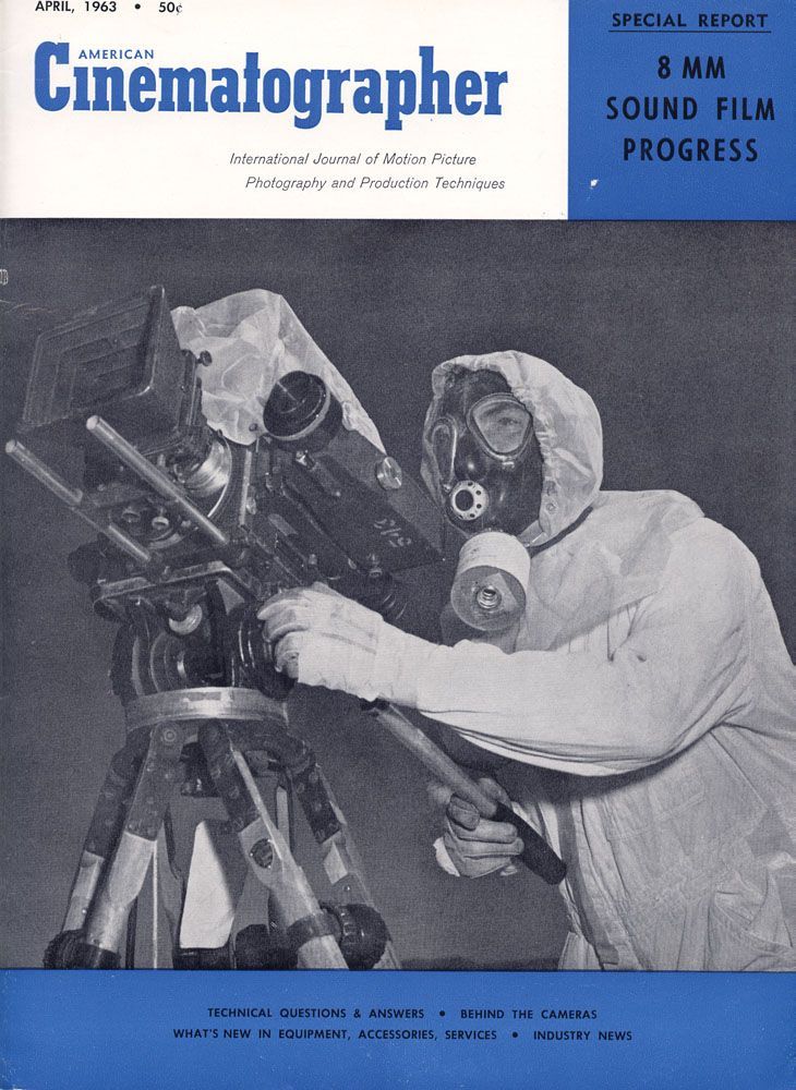 AMERICAN CINEMATOGRAPHER magazine side cover Issue 526 April 1963