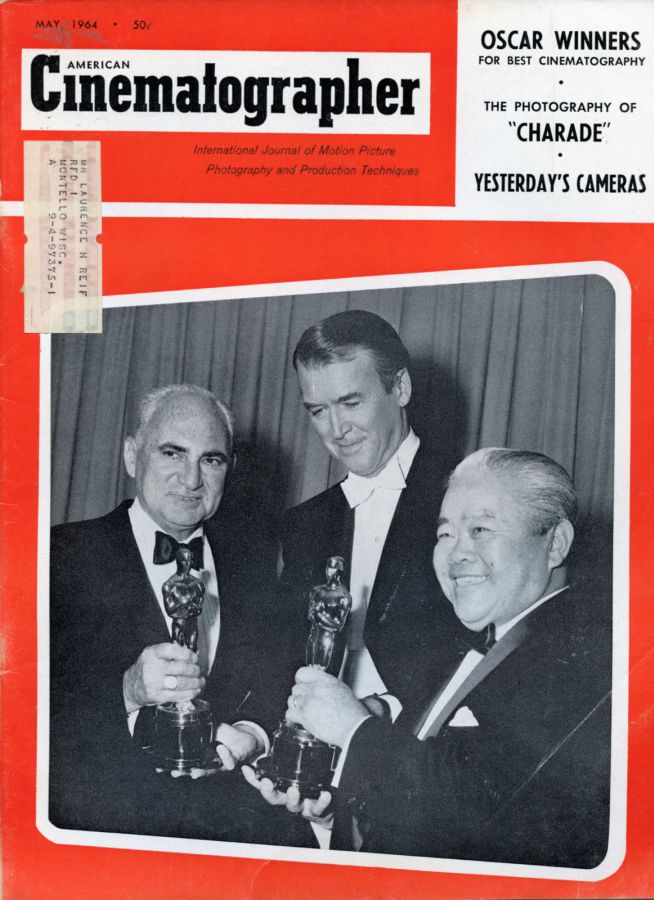 AMERICAN CINEMATOGRAPHER magazine side cover Issue 539 May 1964