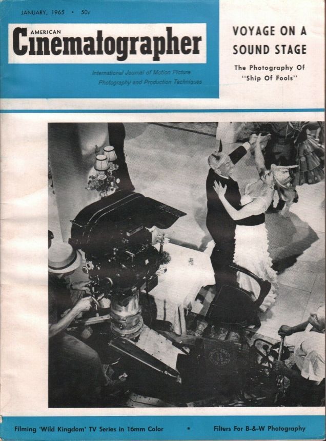 AMERICAN CINEMATOGRAPHER magazine side cover Issue 547 January 1965
