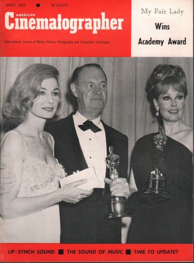 AMERICAN CINEMATOGRAPHER magazine side cover Issue 550 April 1965