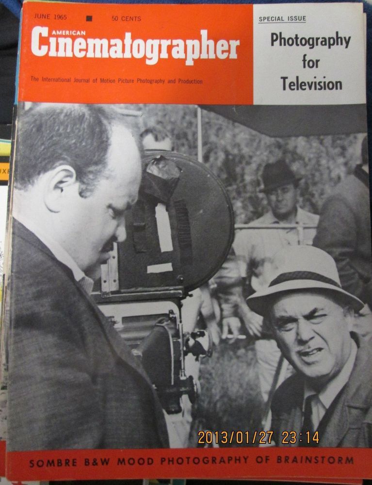 AMERICAN CINEMATOGRAPHER magazine side cover Issue 552 June 1965