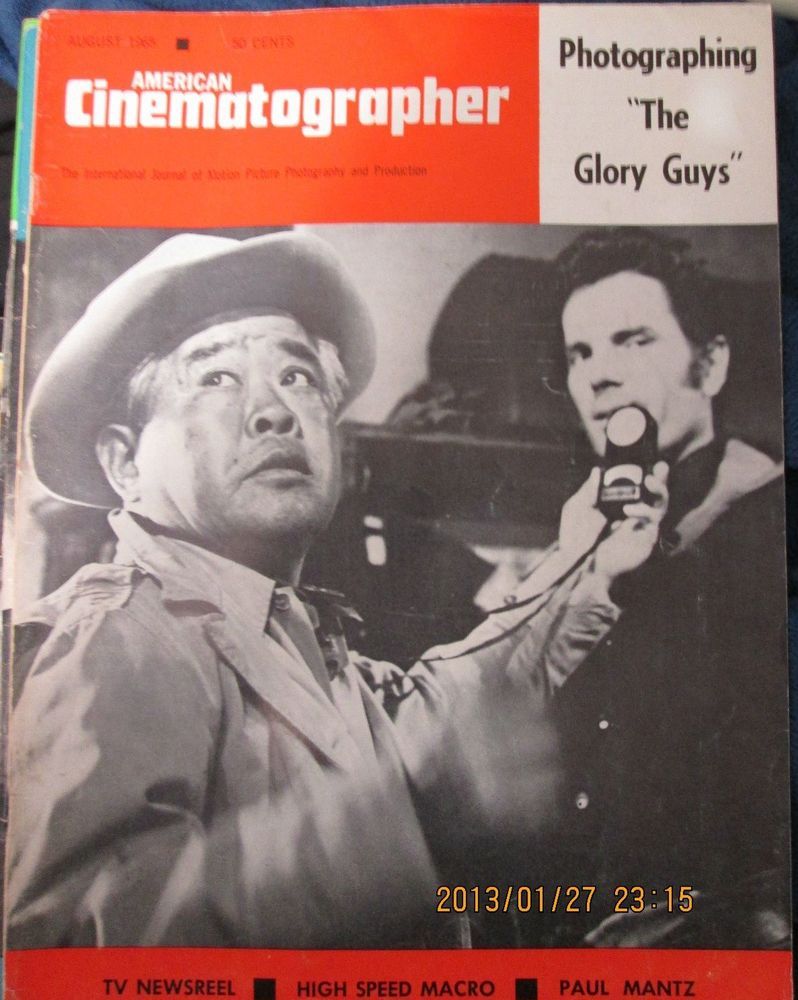 AMERICAN CINEMATOGRAPHER magazine side cover Issue 554 August 1965