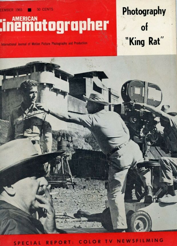 AMERICAN CINEMATOGRAPHER magazine side cover Issue 558 December 1965