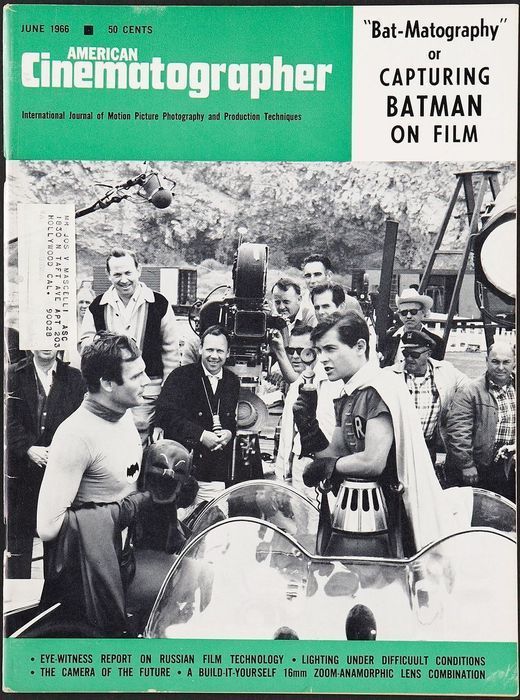 AMERICAN CINEMATOGRAPHER magazine side cover Issue 564 June 1966
