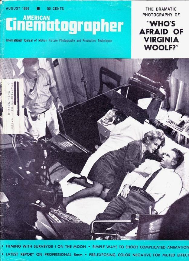 AMERICAN CINEMATOGRAPHER magazine side cover Issue 566 August 1966
