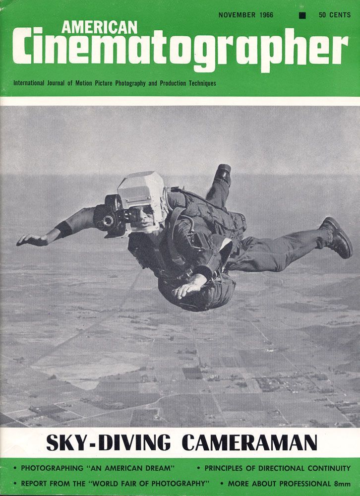 AMERICAN CINEMATOGRAPHER magazine side cover Issue 569 November 1966