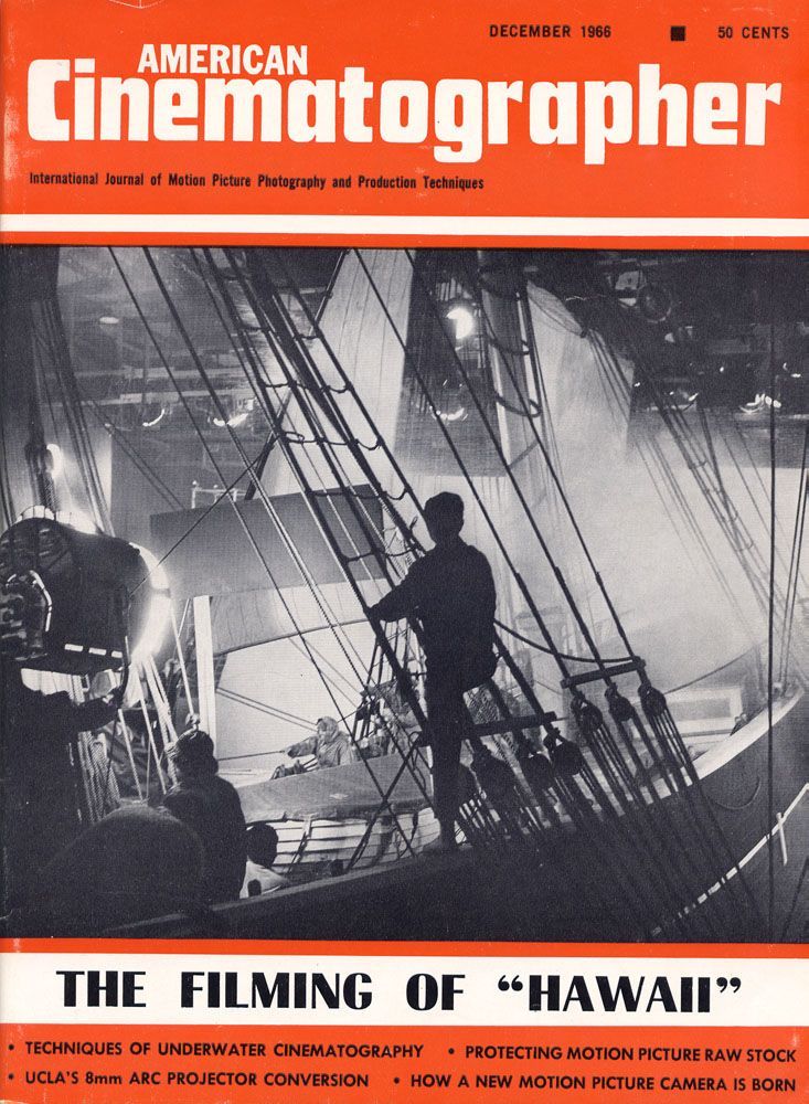 AMERICAN CINEMATOGRAPHER magazine side cover Issue 570 December 1966