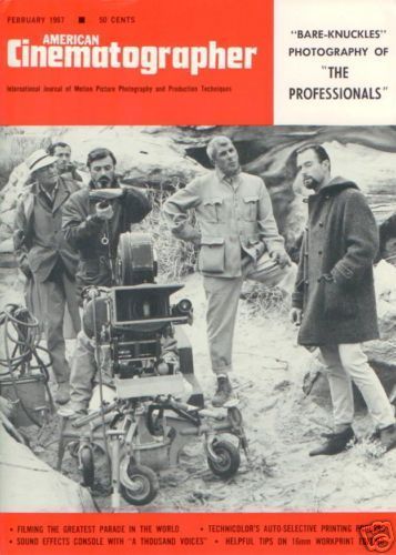 AMERICAN CINEMATOGRAPHER magazine side cover Issue 572 February 1967