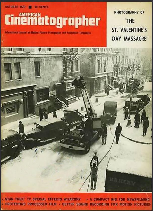 AMERICAN CINEMATOGRAPHER magazine side cover Issue 580 October 1967