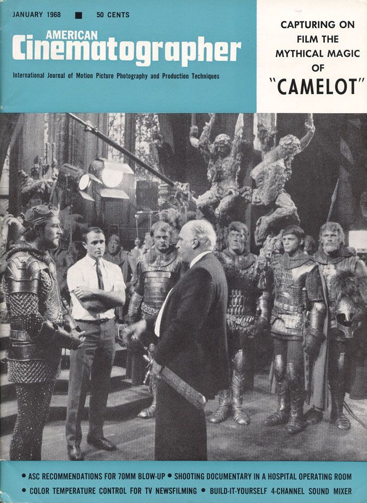 AMERICAN CINEMATOGRAPHER magazine side cover Issue 583 January 1968