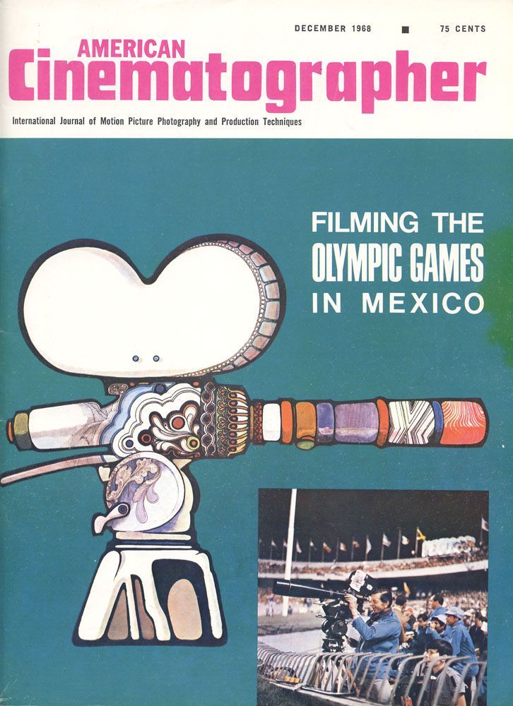 AMERICAN CINEMATOGRAPHER magazine side cover Issue 594 December 1968