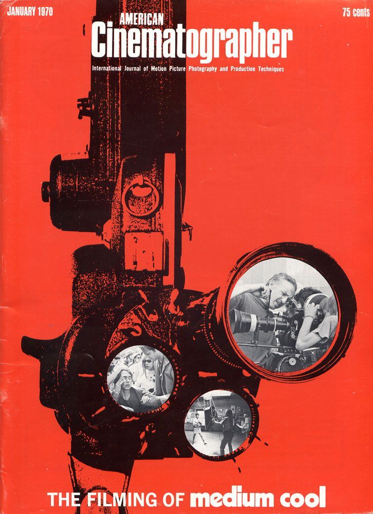 AMERICAN CINEMATOGRAPHER magazine side cover Issue 607 January- Vol. 51 #1 1970