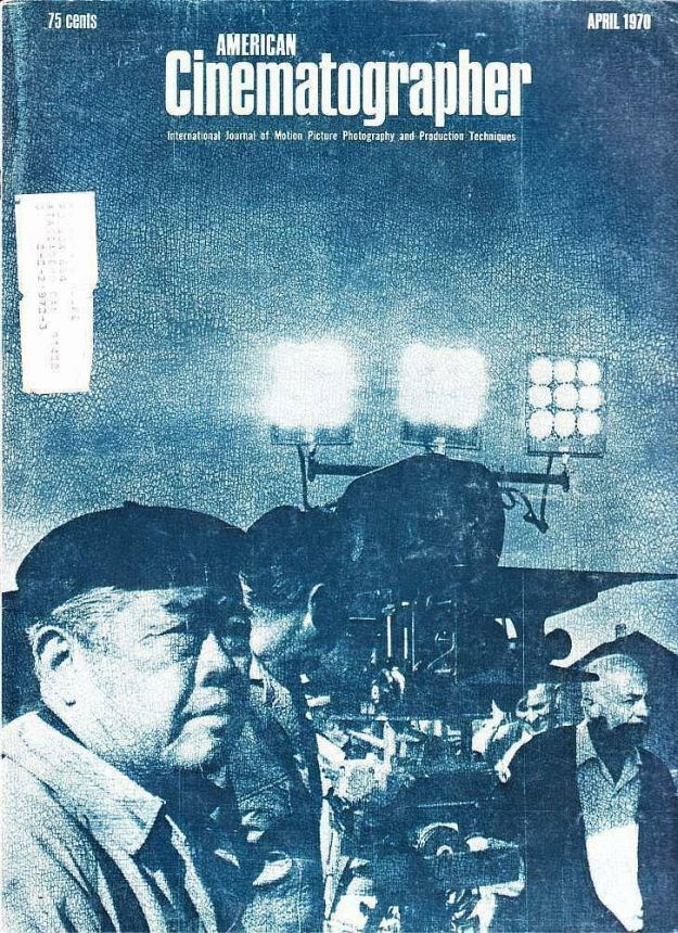 AMERICAN CINEMATOGRAPHER magazine side cover Issue 610 April 1970