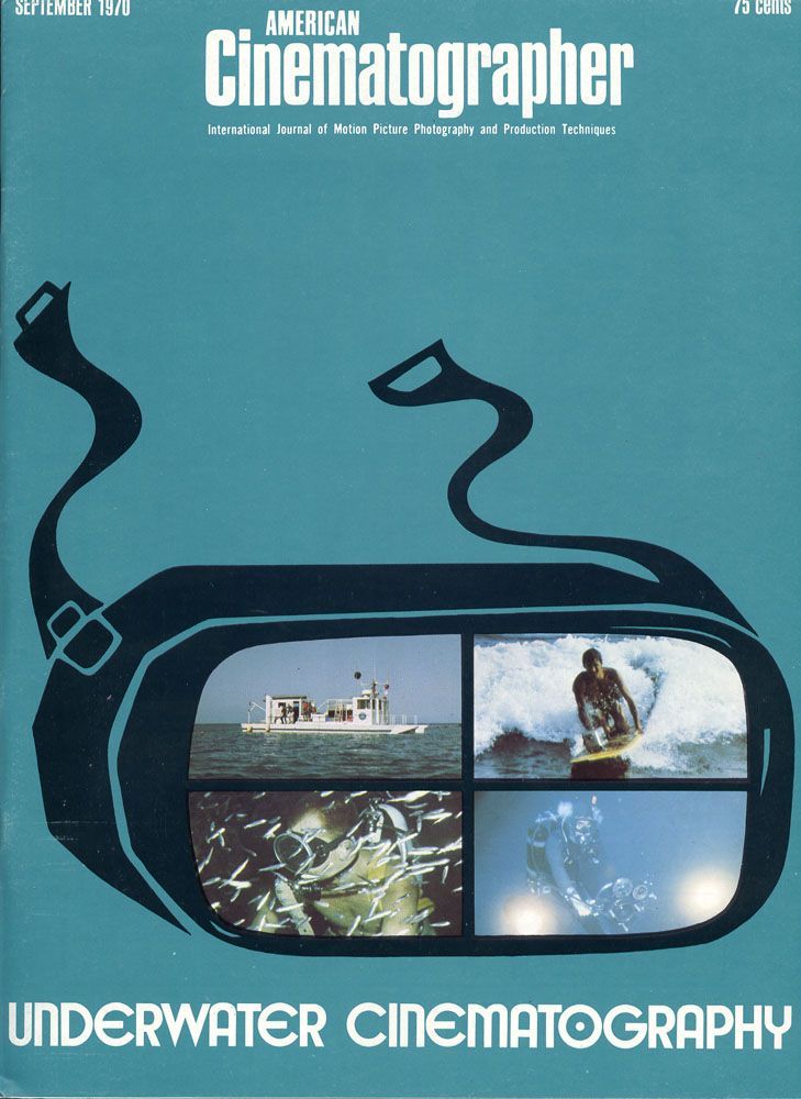 AMERICAN CINEMATOGRAPHER magazine side cover Issue 615 September 1970