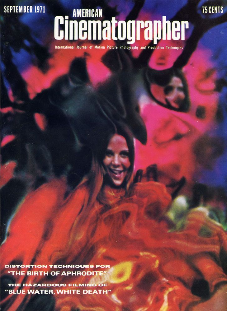 AMERICAN CINEMATOGRAPHER magazine side cover Issue 627 September 1971