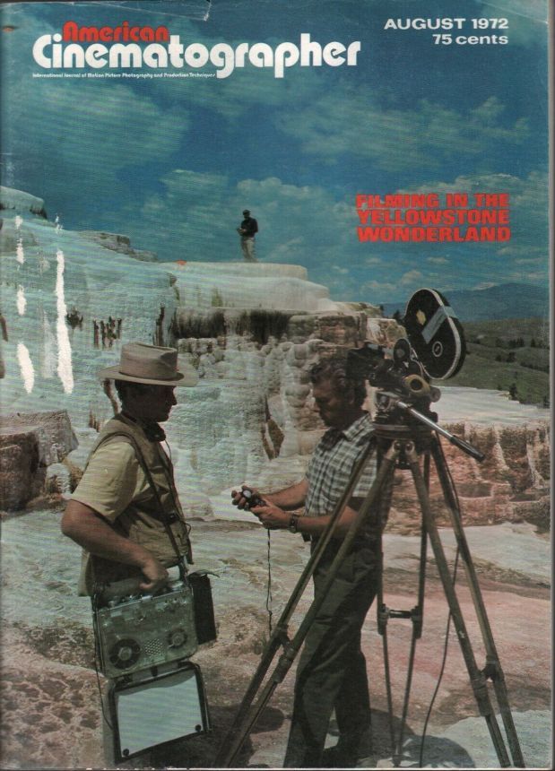 AMERICAN CINEMATOGRAPHER magazine side cover Issue 638 August - Vol. 53 #8 1972