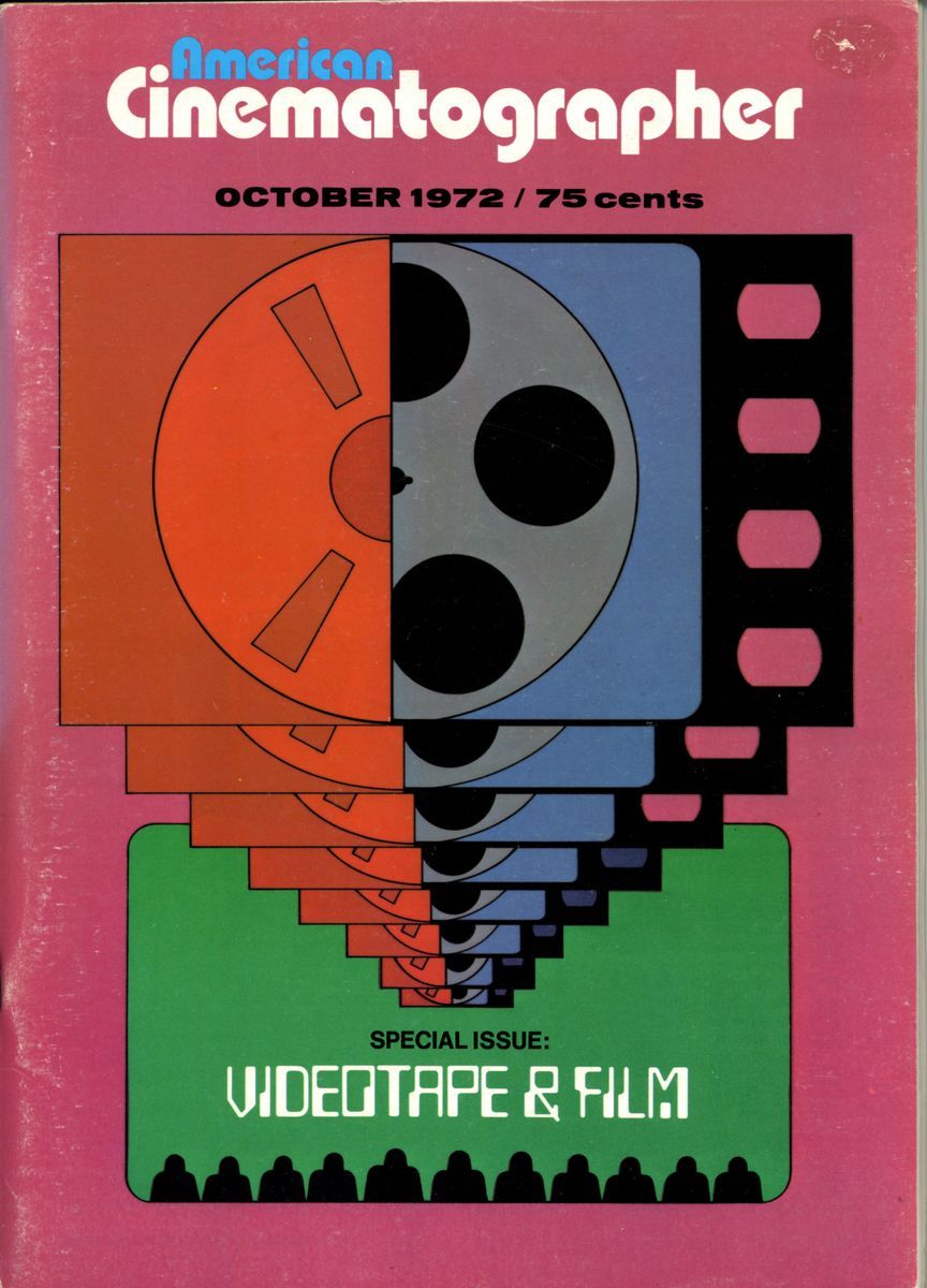 AMERICAN CINEMATOGRAPHER magazine side cover Issue 640 October - Vol. 53 #10 1972