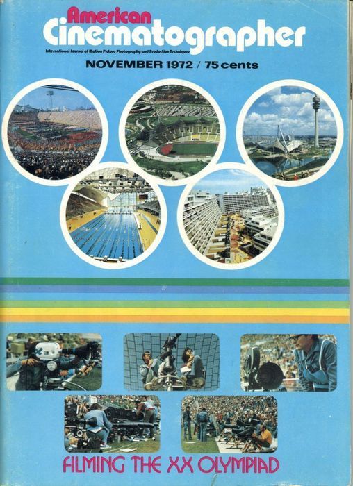 AMERICAN CINEMATOGRAPHER magazine side cover Issue 641 November - Vol. 53 #11 1972