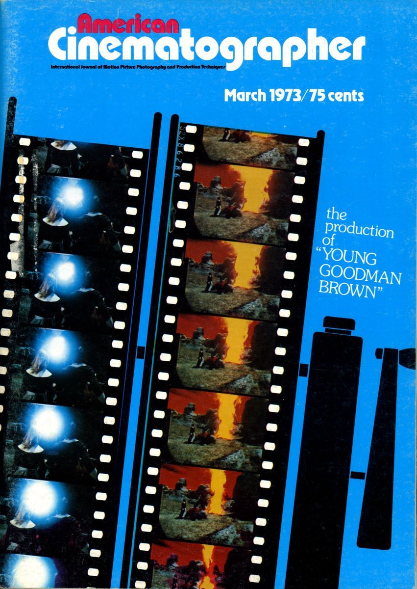 AMERICAN CINEMATOGRAPHER magazine side cover Issue 645 March - Vol. 54 #3 1973