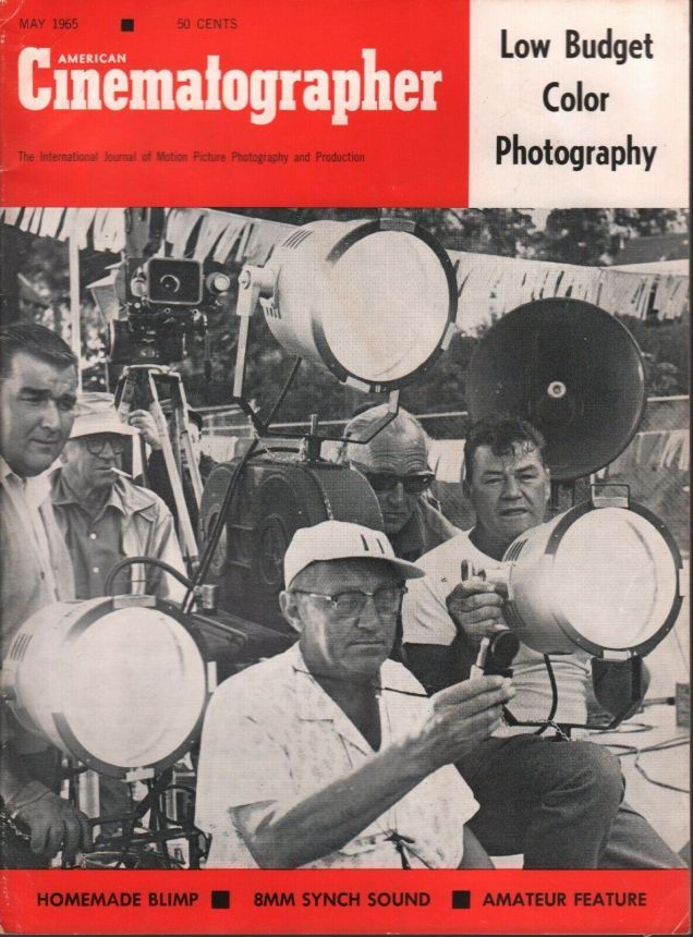 AMERICAN CINEMATOGRAPHER magazine side cover Issue 551 May 1965