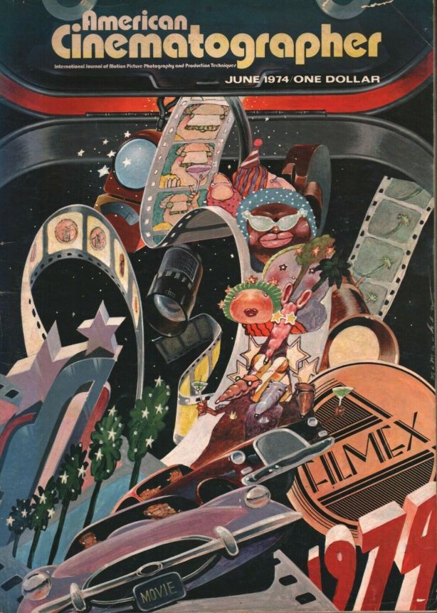 AMERICAN CINEMATOGRAPHER magazine side cover Issue 660 June 1974