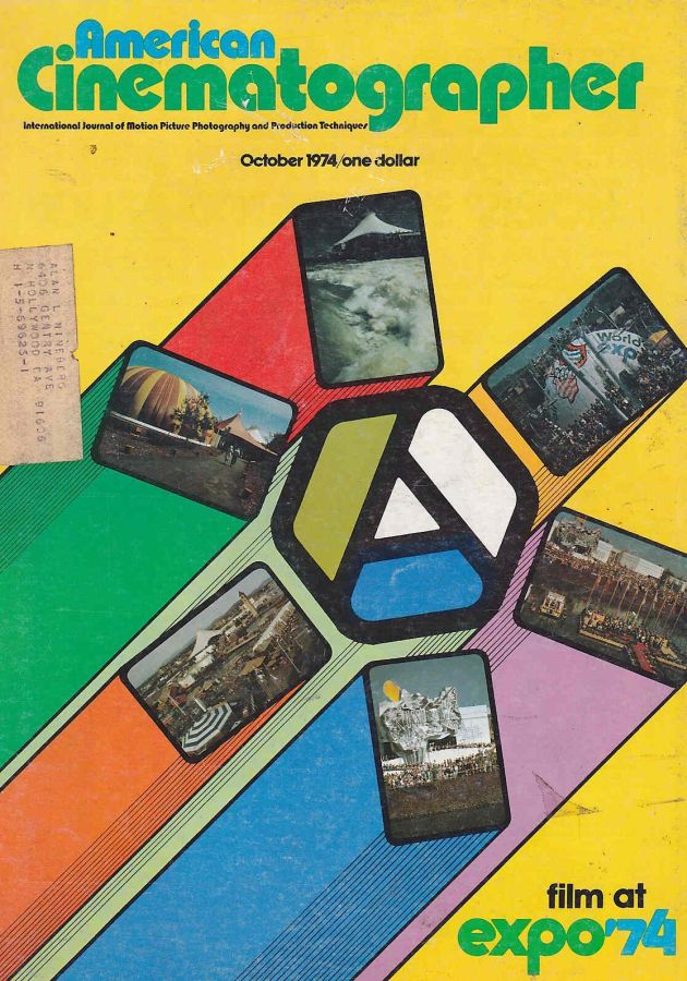 AMERICAN CINEMATOGRAPHER magazine side cover Issue 664 October 1974