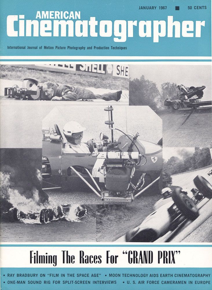 AMERICAN CINEMATOGRAPHER magazine side cover Issue 571 January 1967