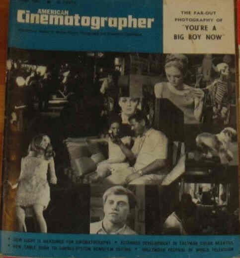 AMERICAN CINEMATOGRAPHER magazine side cover Issue 576 June 1967