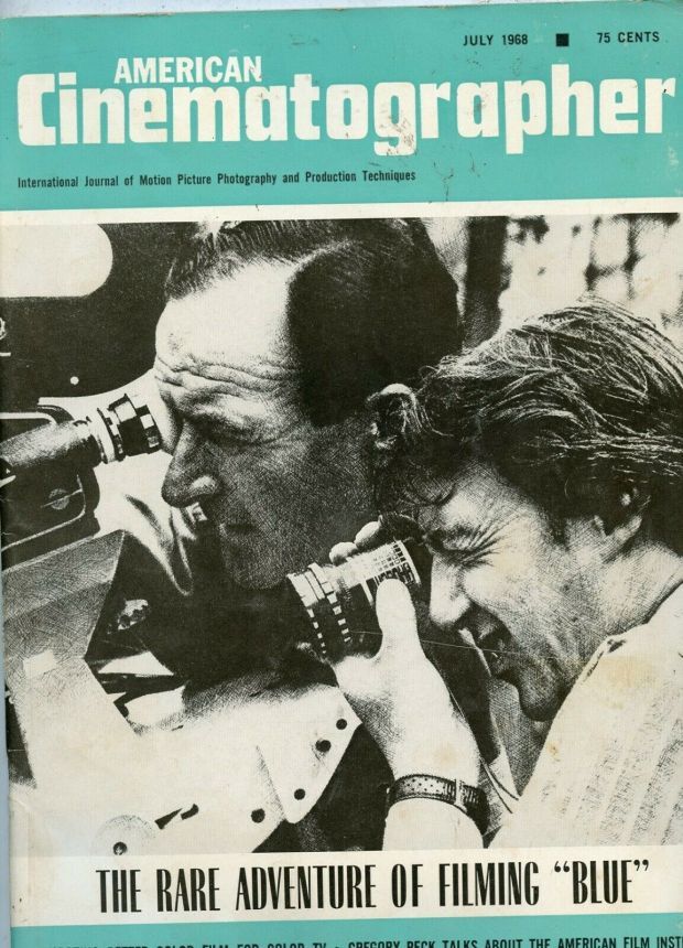 AMERICAN CINEMATOGRAPHER magazine side cover Issue 589 July 1968