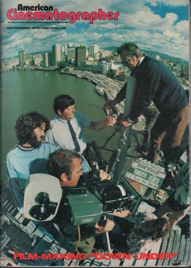 AMERICAN CINEMATOGRAPHER magazine side cover Issue 687 September 1976