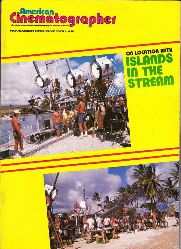 AMERICAN CINEMATOGRAPHER magazine side cover Issue 689 November 1976