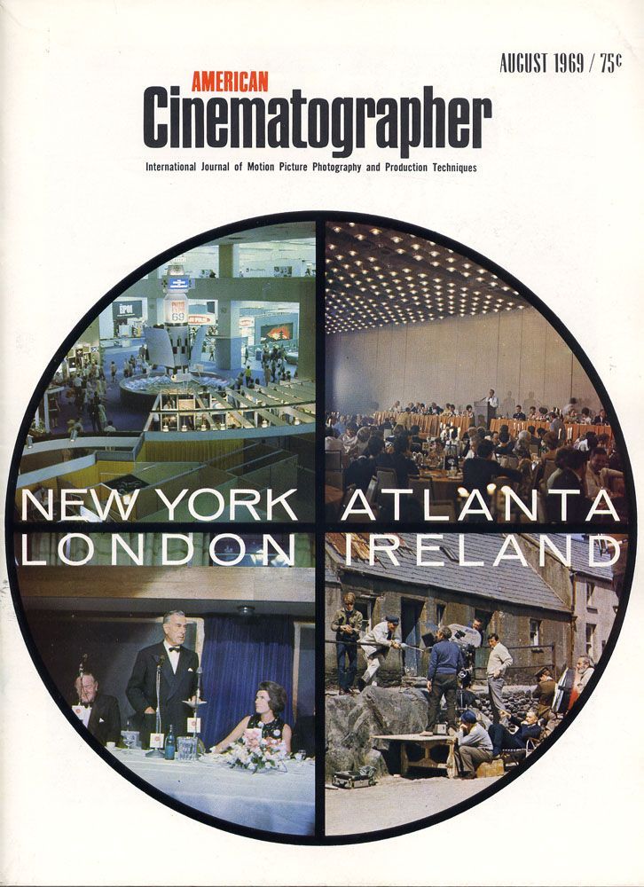 AMERICAN CINEMATOGRAPHER magazine side cover Issue 602 August 1969