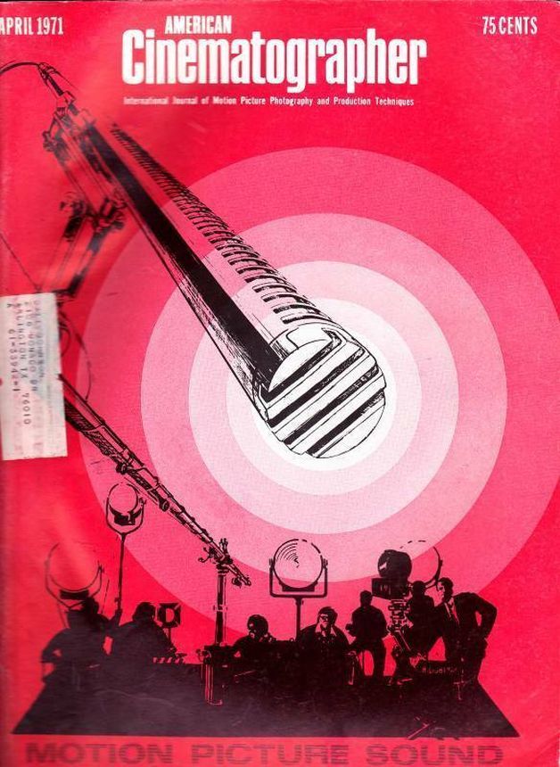 AMERICAN CINEMATOGRAPHER magazine side cover Issue 622 April 1971