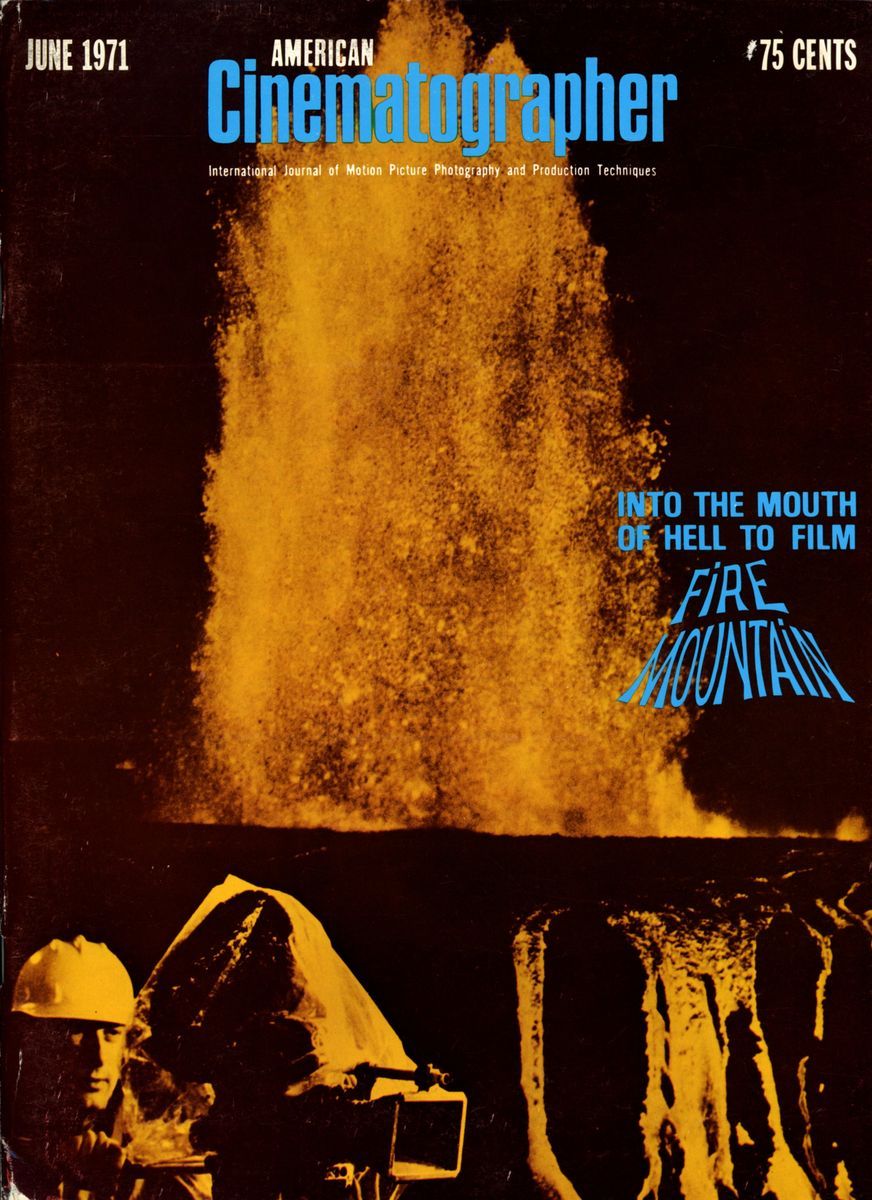 AMERICAN CINEMATOGRAPHER magazine side cover Issue 624 June 1971