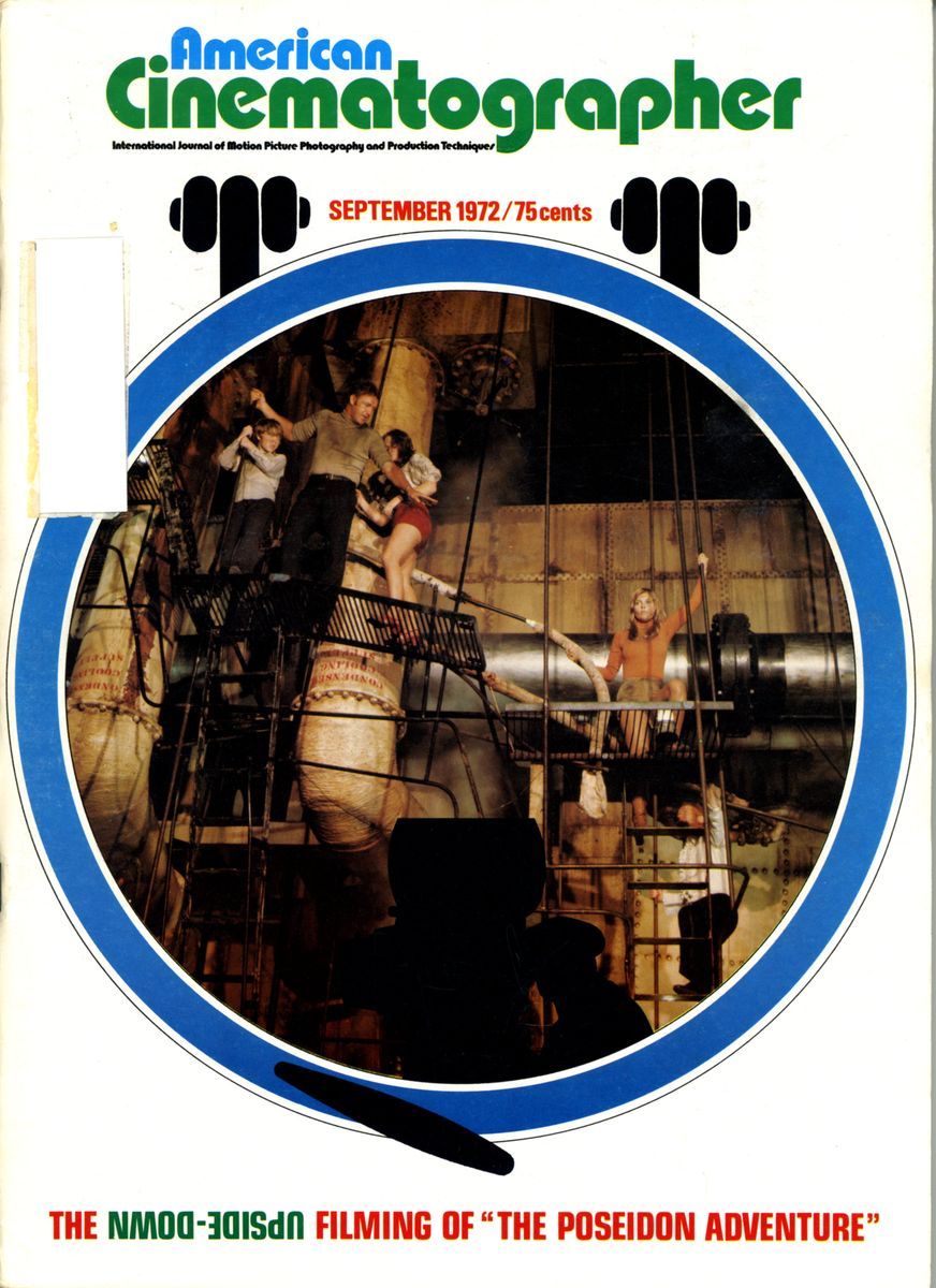 AMERICAN CINEMATOGRAPHER magazine side cover Issue 639 September - Vol. 53 #9 1972