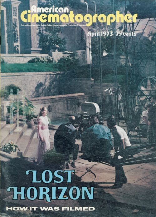 AMERICAN CINEMATOGRAPHER magazine side cover Issue 646 April - Vol. 54 #4 1973