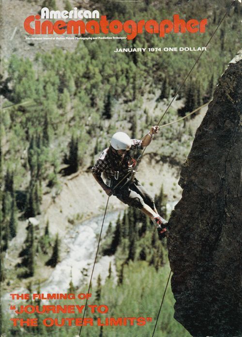AMERICAN CINEMATOGRAPHER magazine side cover Issue 655 January- Vol. 55 #1 1974