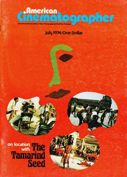 AMERICAN CINEMATOGRAPHER magazine side cover Issue 661 July 1974