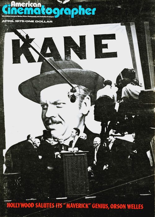AMERICAN CINEMATOGRAPHER magazine side cover Issue 670 April 1975
