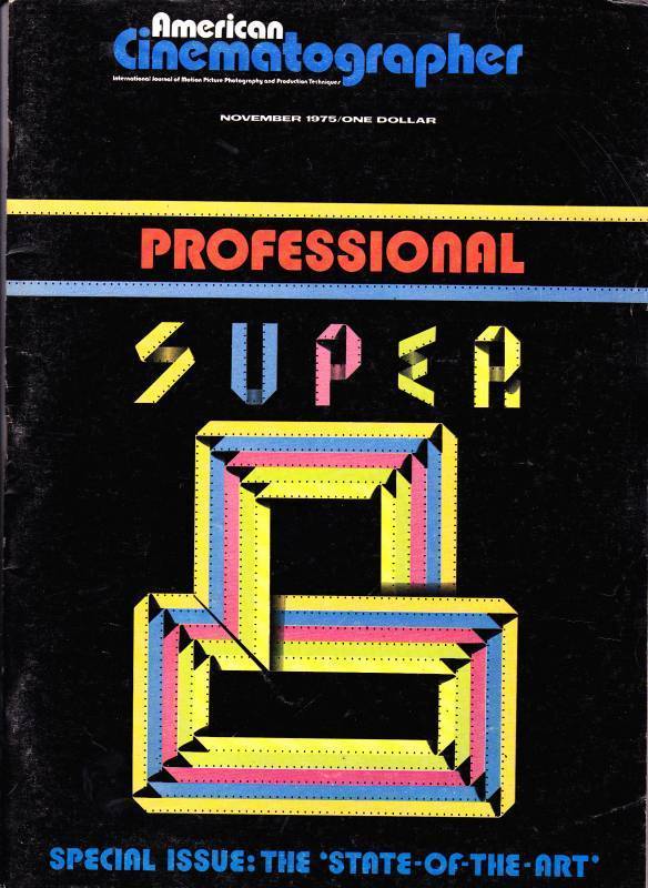 AMERICAN CINEMATOGRAPHER magazine side cover Issue 677 November 1975